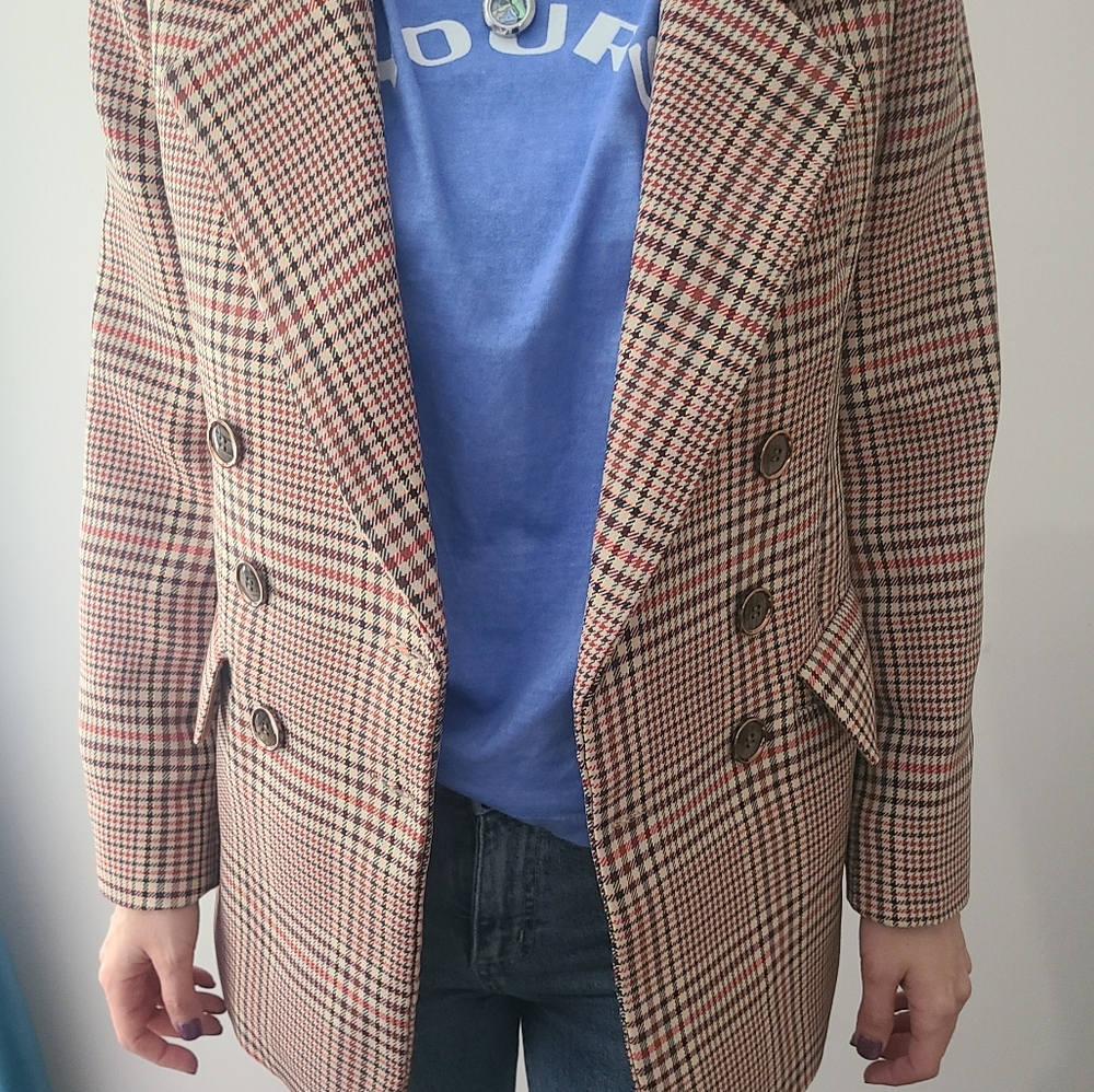 New plaid blazer